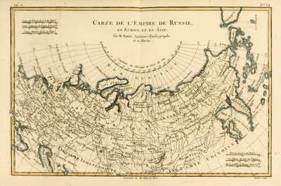 Kaart van het Russische Rijk, in Europa en Azië, uit 